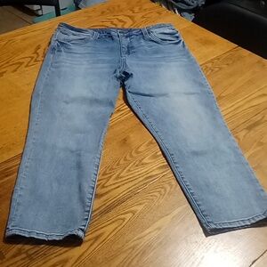 KUT FROM THE KLOTH  Jeans Womens 14 BLUE CROP Denim Preowned Used